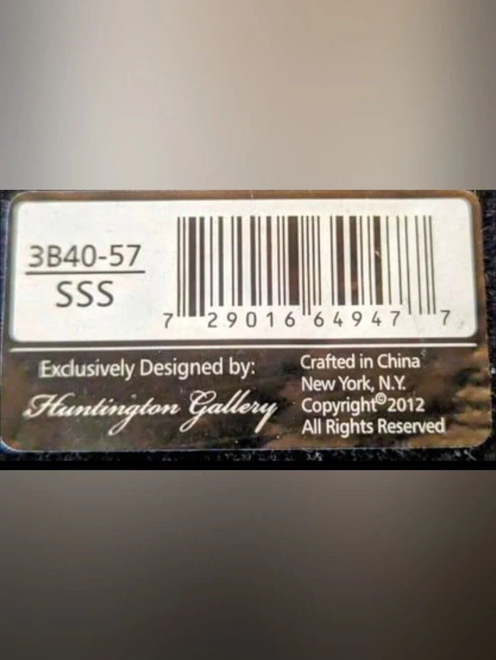 Huntington Gallery Easel Stand Silver Tone Frame. Photo: 5